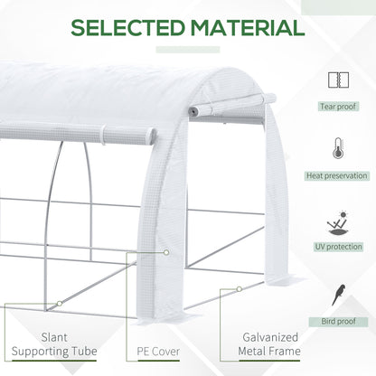 Outsunny 6 x 3 x 2 m Polytunnel Greenhouse