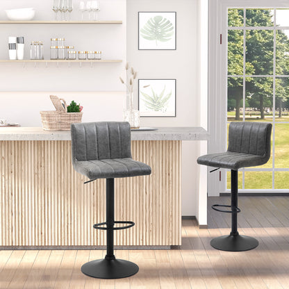 Homcom Adjustable Barstools Set of 2