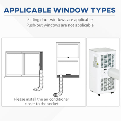 A Rated 10,000 BTU 4-In-1 Portable Dehumindifier With Remote & 24 Hour Timer by Homcom