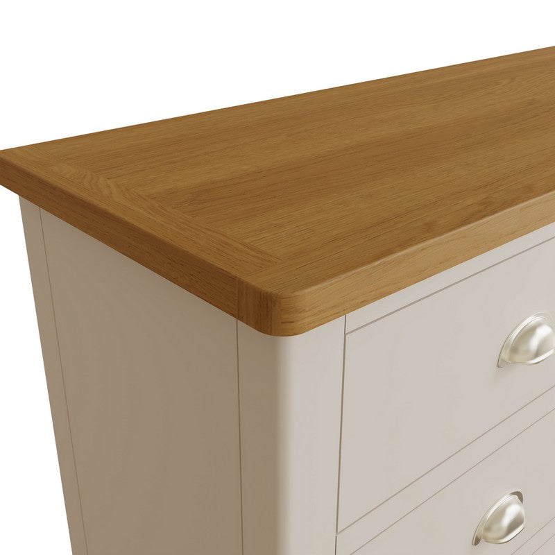 Westbridge Large Chest of Drawers Oak Grey 6 Drawers