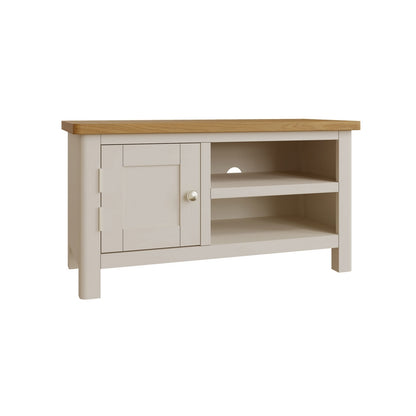 Westbridge TV Unit Oak Grey 1 Shelf 2 Doors