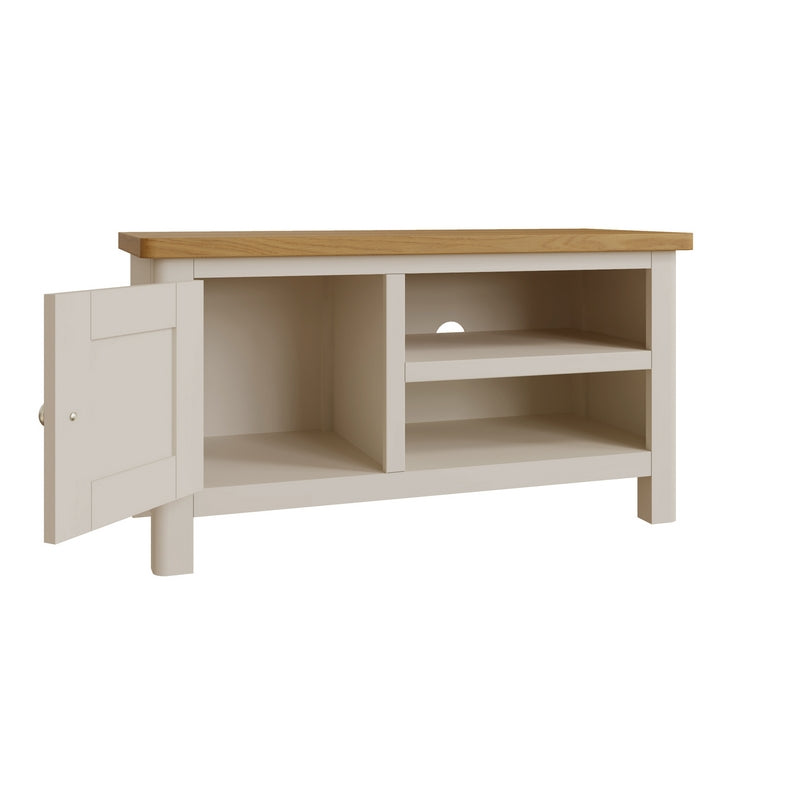 Westbridge TV Unit Oak Grey 1 Shelf 2 Doors