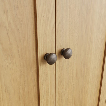 Rutland Tall Wardrobe Oak Natural 2 Doors