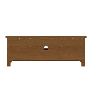 Rutland TV Unit Oak Natural 2 Shelves 2 Doors