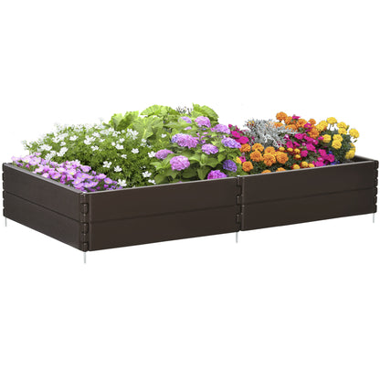 Outsunny 63.5 cm x 2.5 cm x 20 cm Raise Garden Bed Kit