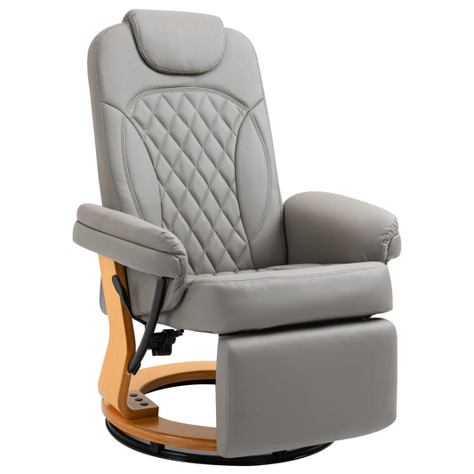 Homcom PU Recliner Chair with Footrest