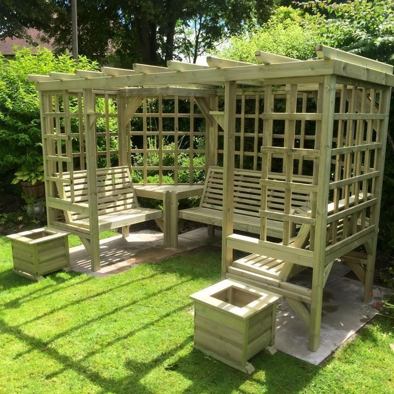 Riviera Garden Arbour by Croft - 7 Seats