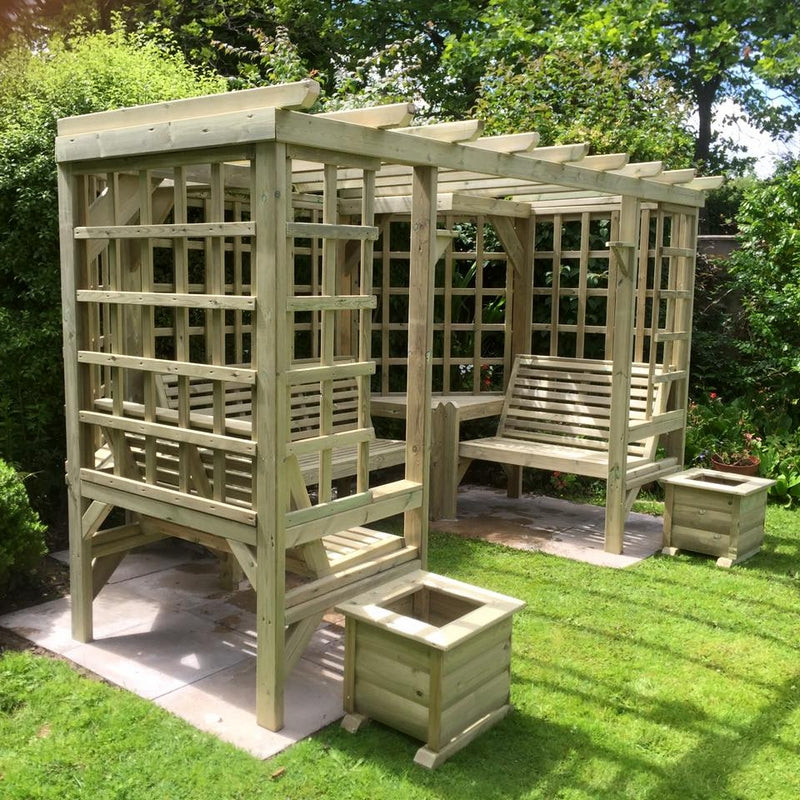 Riviera Garden Arbour by Croft - 7 Seats