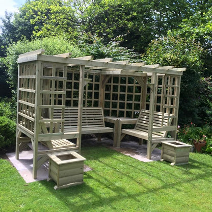 Riviera Garden Arbour by Croft - 7 Seats