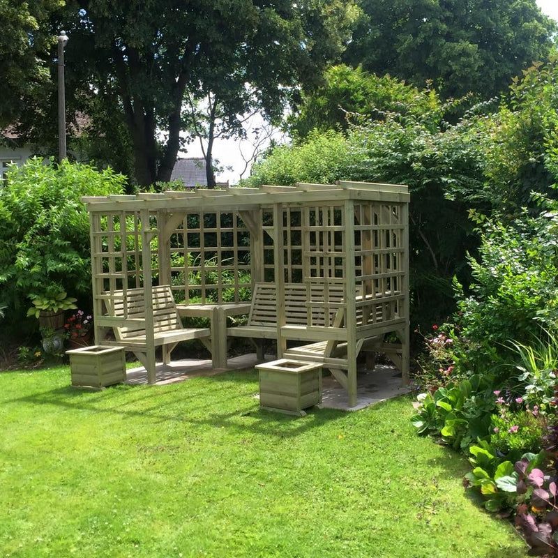 Riviera Garden Arbour by Croft - 7 Seats