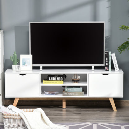 Homcom Scandinavian-Style TV Stand - White