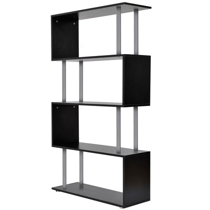 Homcom Double 'S' Shelving Unit - Black