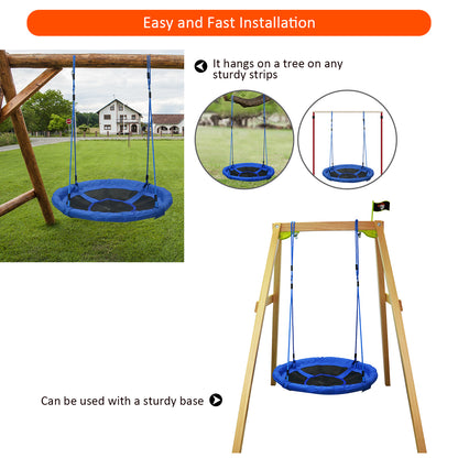 Homcom Kids Garden Swing Round Tree Spin