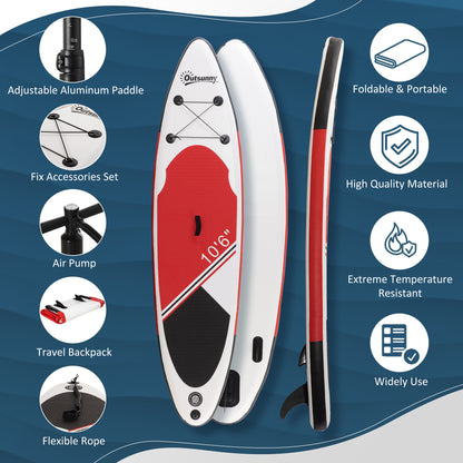 Outsunny Inflatable Stand Up Paddle Board