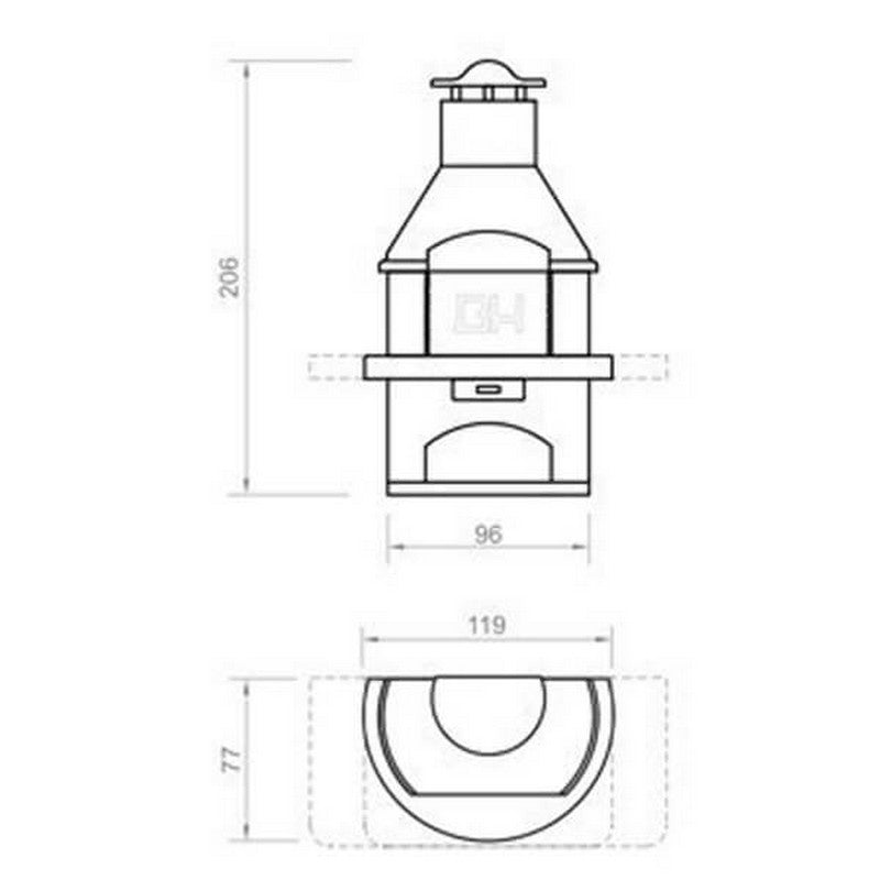 Rondo Masonry Garden Outdoor Oven by Movelar