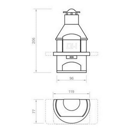 Rondo Masonry Garden Outdoor Oven by Movelar