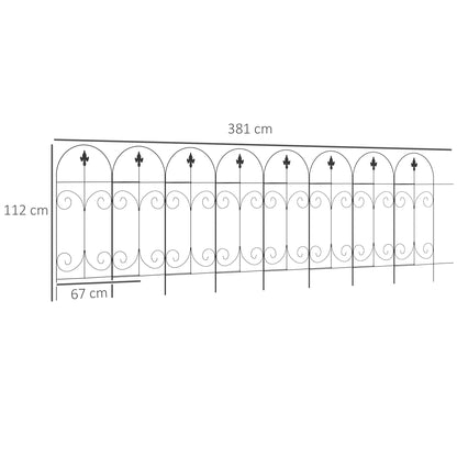 Outsunny Decorative Garden Fencing