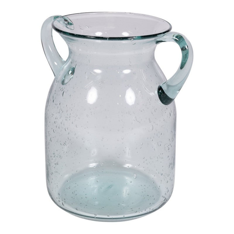 Vase Glass with Bubble Pattern - 17cm