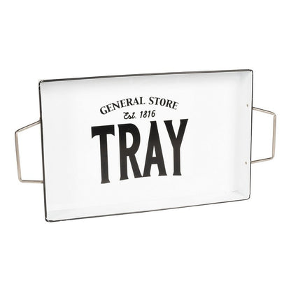 Tray Metal White - 51cm