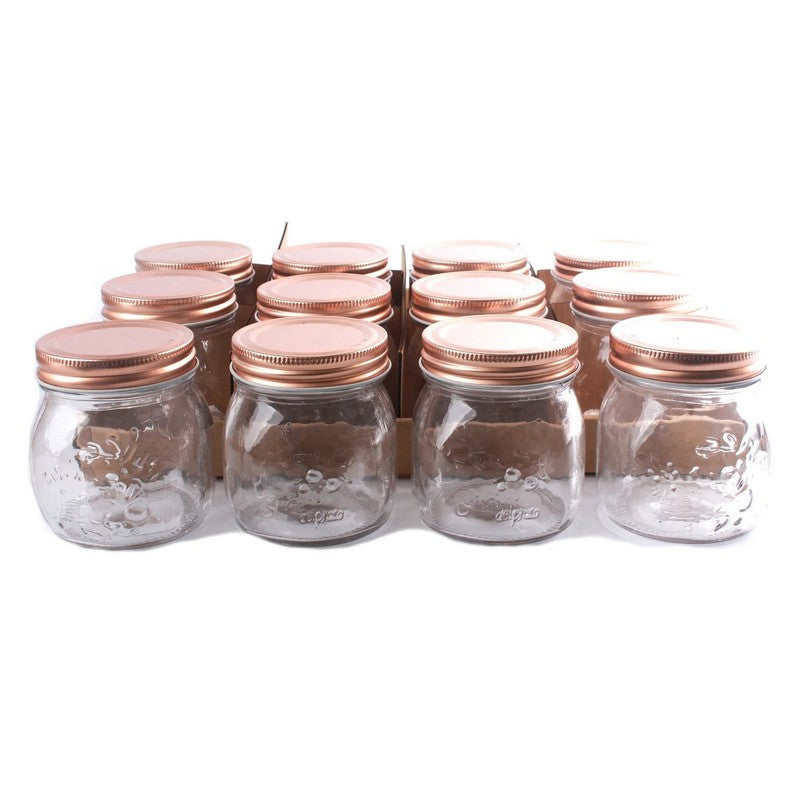 Glass Jar Twist Lid 300ml - Clear