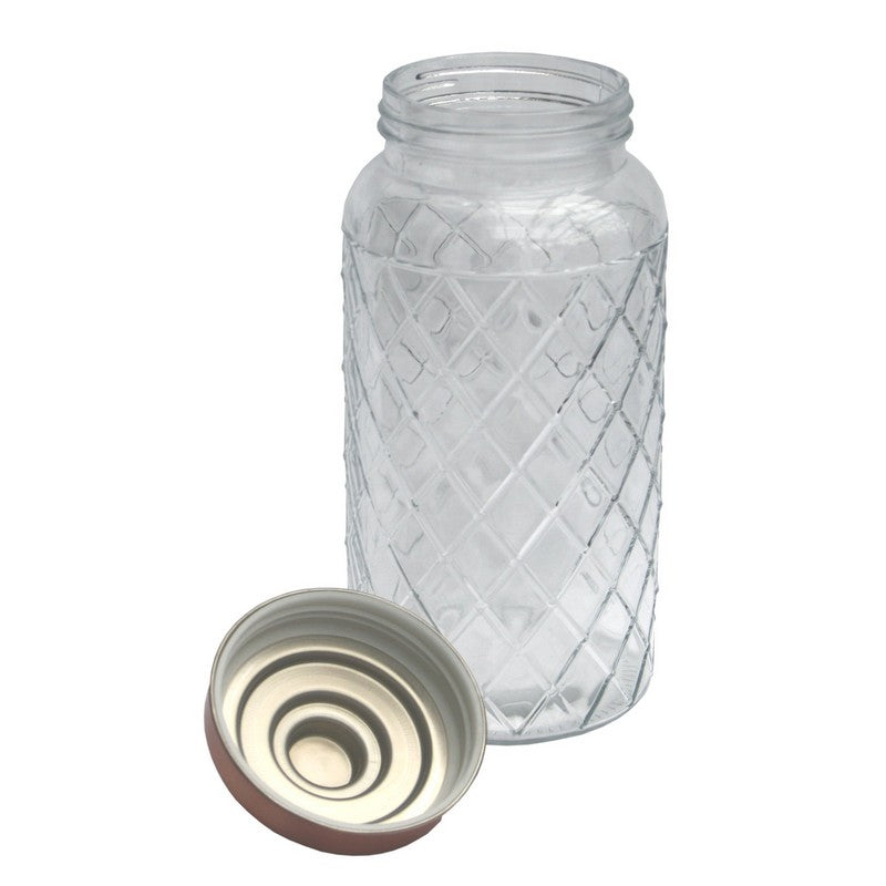 Glass Jar Twist Lid 2.28 Litres - Clear