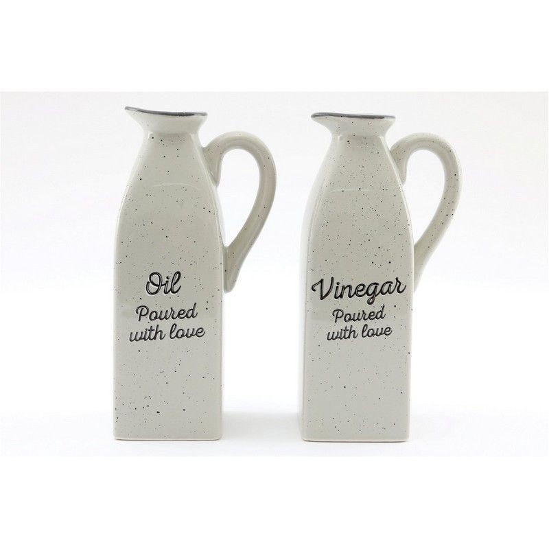 2x Jug Ceramic White - 21cm