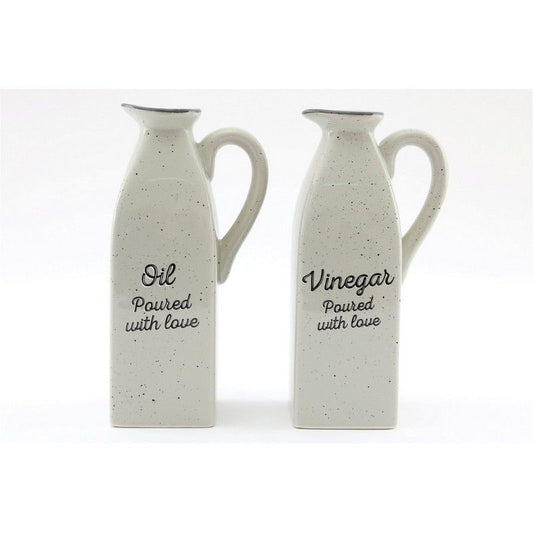 2x Jug Ceramic White - 21cm