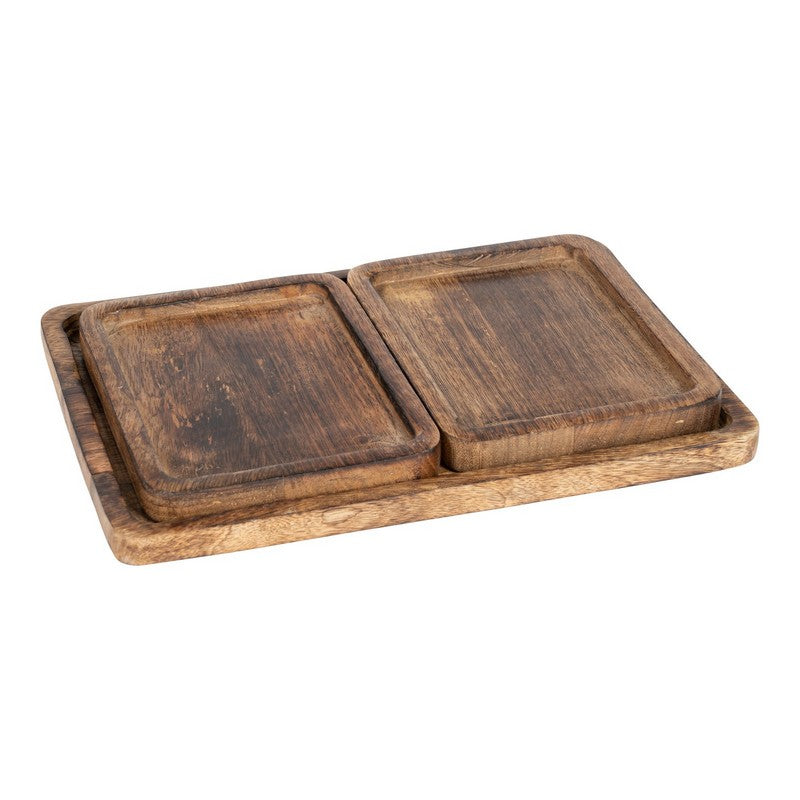 3x Tray Wood