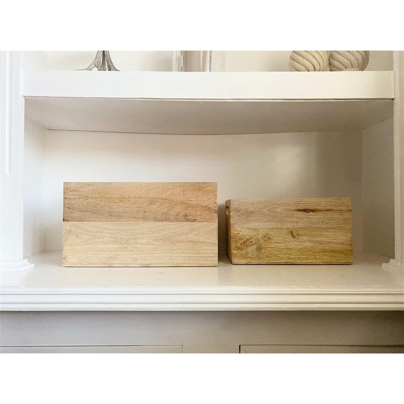 2 x Lobster Wood Crates - Natural