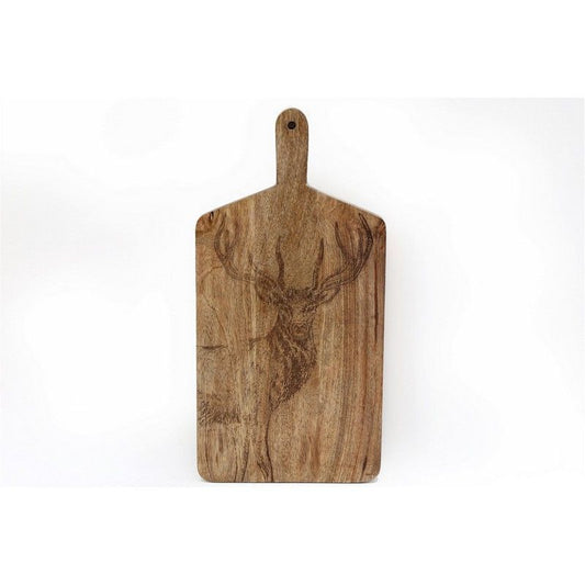 Chopping Board Wood with Stag Pattern