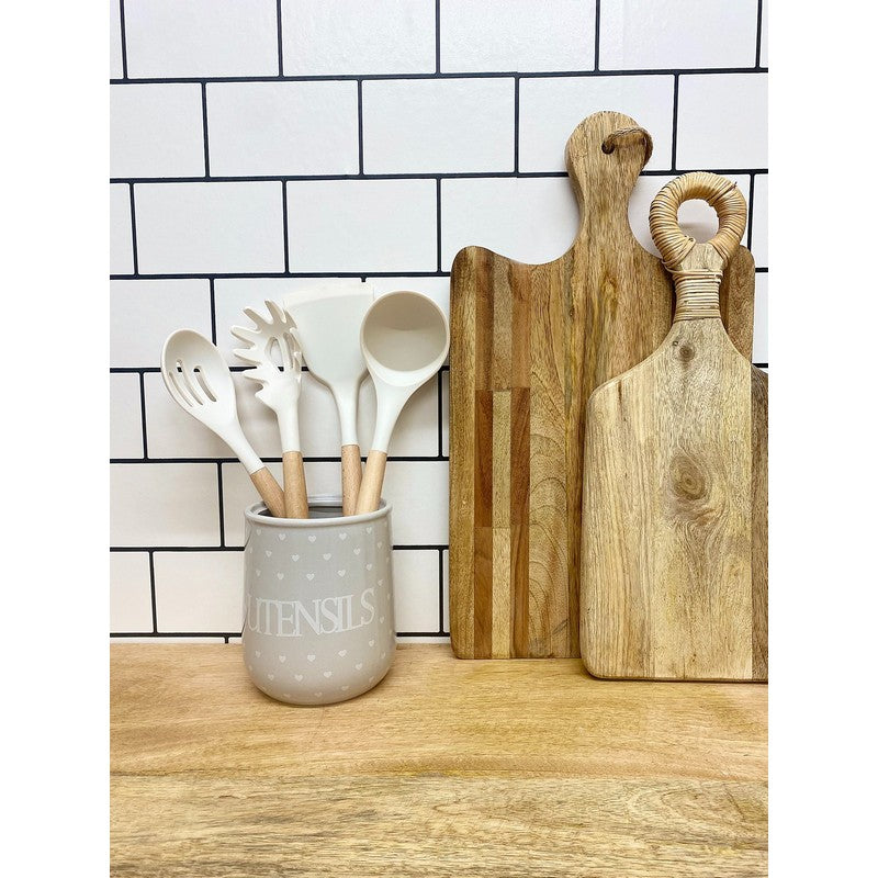 Ceramic Utensil Holder 1.78 Litres - Grey