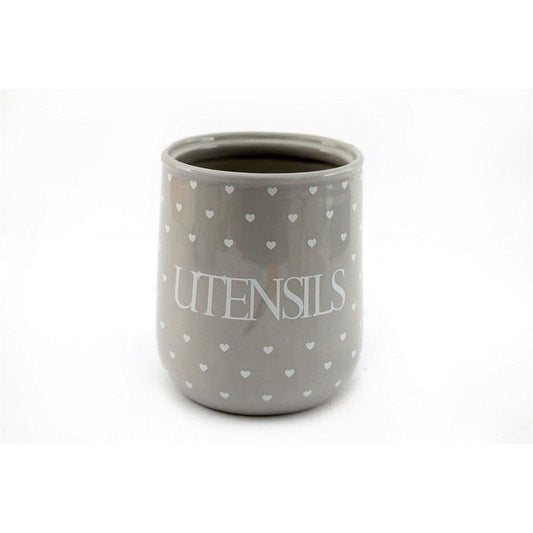 Ceramic Utensil Holder 1.78 Litres - Grey