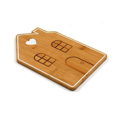 House Serving Platter Wood - 28cm