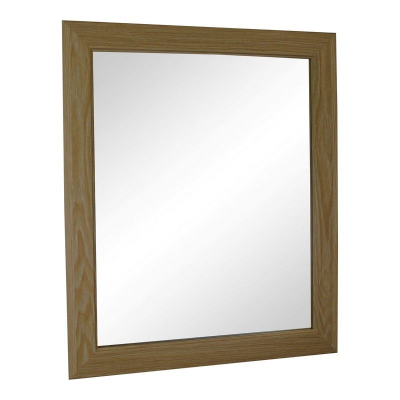 Contemporary Wall Mirror  Brown 59cm