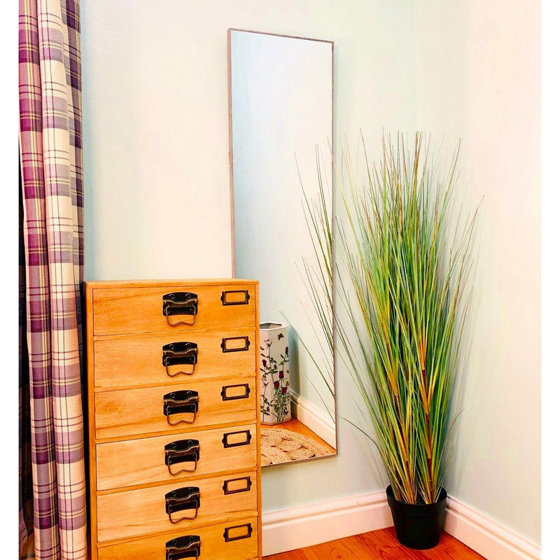 Essentials Wall Mirror Wood Natural 121cm