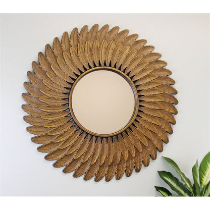 Deco Wall Mirror Plastic Bronze 61cm