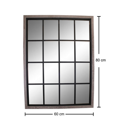 Georgian Wall Mirror  Grey 80cm