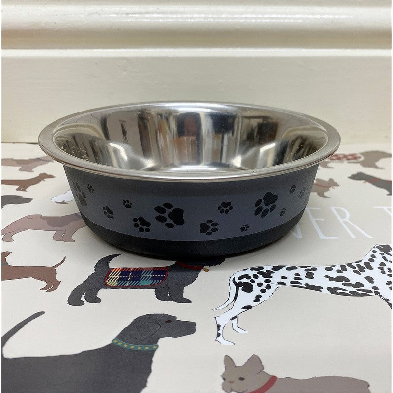 Cat and Dog Bowl Grey Stainless Steel 0.8 ml by Geko