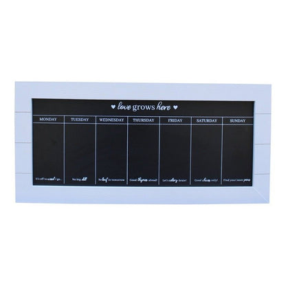 67X32 Chalkboard Week Planner Grey