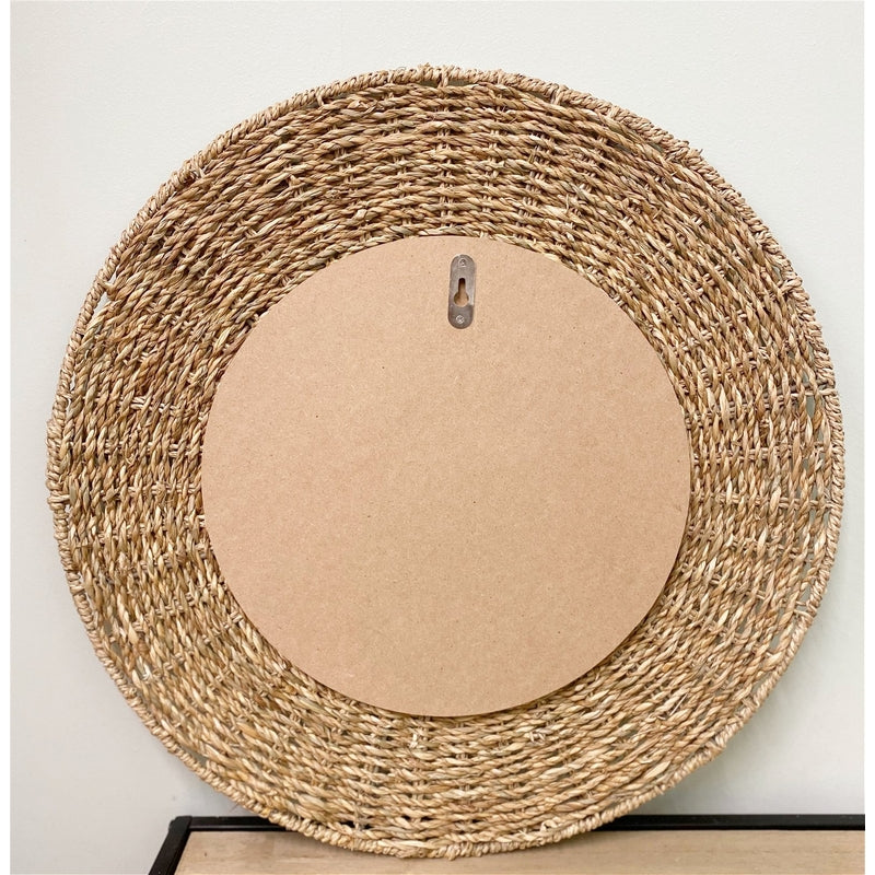 Natural Wall Mirror Wicker Natural 50cm