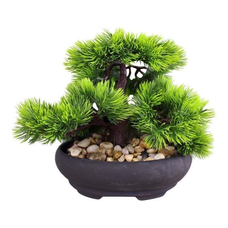 Bonsai Fir Tree Artificial Plant Green - 26cm