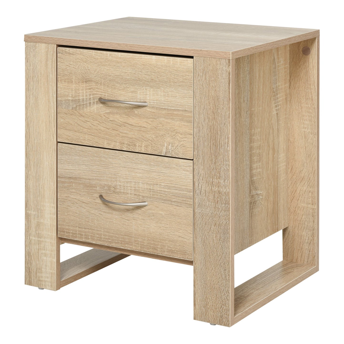 Homcom Bedside Table with 2 Drawers