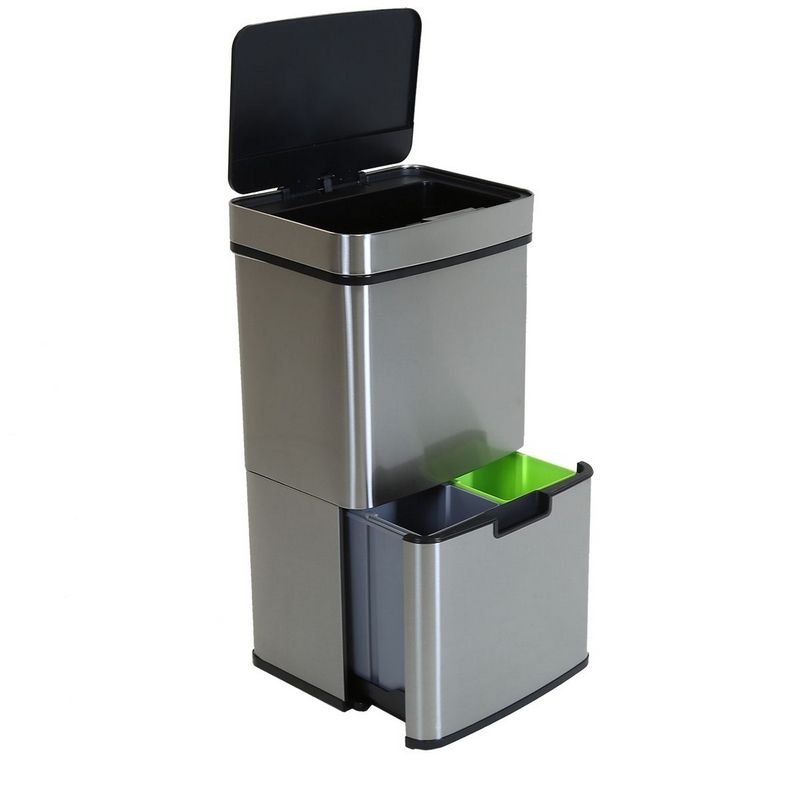 Wensum 3 Compartment Sensor Bin 62L