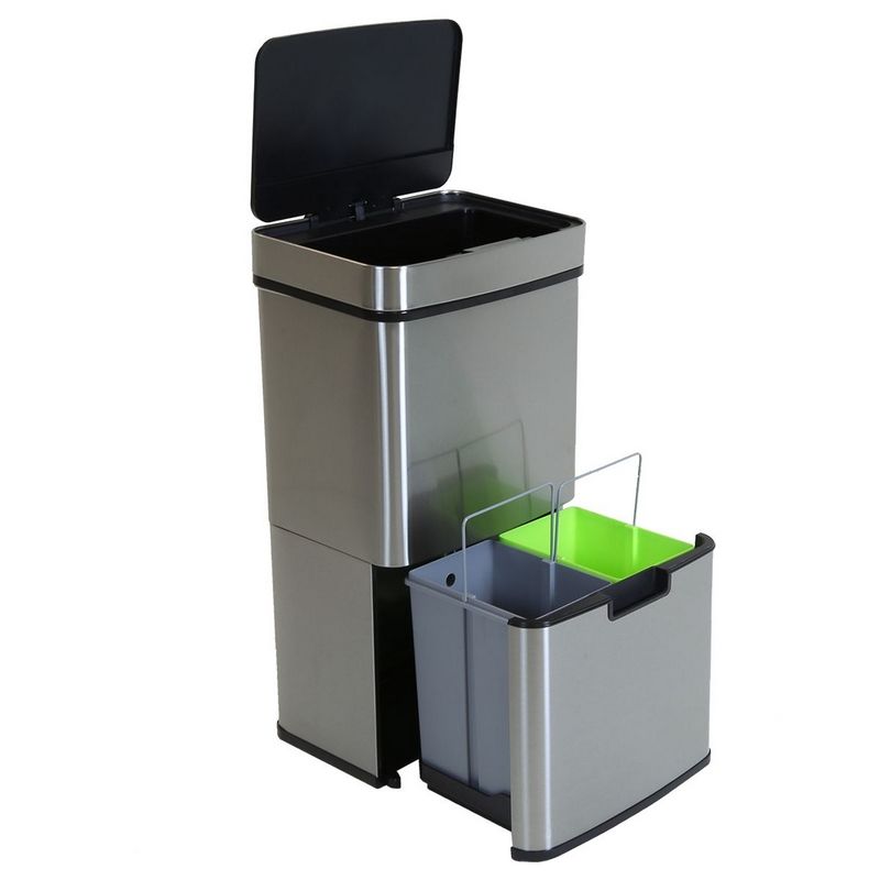 Wensum 3 Compartment Sensor Bin 62L