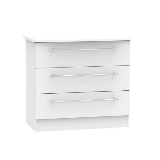 Colby Chest of Drawers Light Grey 3 Drawers