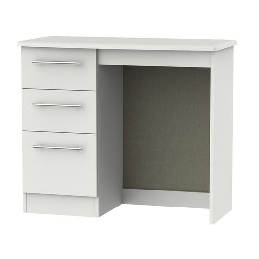 Colby Desk Light Grey 3 Drawers