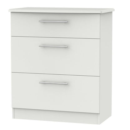 Colby Chest of Drawers Light Grey 3 Drawers