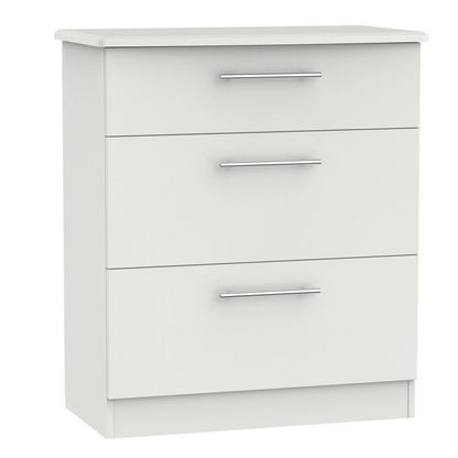 Colby Chest of Drawers Light Grey 3 Drawers