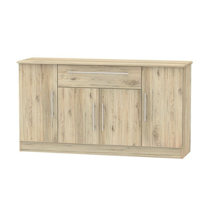 Colby Large Sideboard Natural 4 Doors 1 Drawer