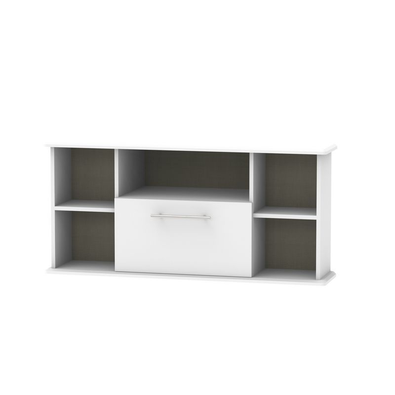 Colby Corner TV Unit Grey 5 Shelves 1 Drawer